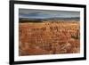 Silent City Hoodoos on a Cloudy Winter Afternoon, Bryce Amphitheatre, Inspiration Point-Eleanor Scriven-Framed Photographic Print