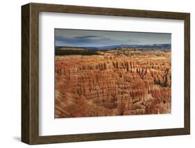 Silent City Hoodoos on a Cloudy Winter Afternoon, Bryce Amphitheatre, Inspiration Point-Eleanor Scriven-Framed Photographic Print