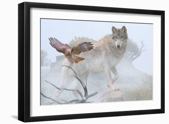 Silent Encounter-Gordon Semmens-Framed Photographic Print