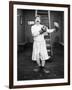 Silent Film Still: Boxing-null-Framed Premium Giclee Print