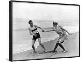 Silent Film Still: Couples-null-Framed Photographic Print