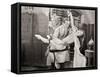 Silent Film Still: Couples-null-Framed Stretched Canvas