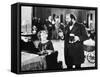 Silent Film Still: Drinking-null-Framed Stretched Canvas