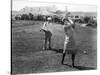 Silent Film Still: Golf-null-Stretched Canvas