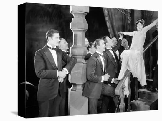 Silent Film Still: Parties-null-Stretched Canvas