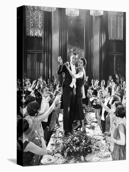 Silent Film Still: Parties-null-Stretched Canvas