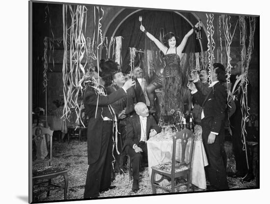 Silent Film Still: Parties-null-Mounted Giclee Print