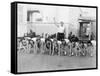 Silent Film Still: Sports-null-Framed Stretched Canvas