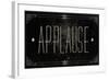 Silent Film Type I (Applause)-SD Graphics Studio-Framed Art Print