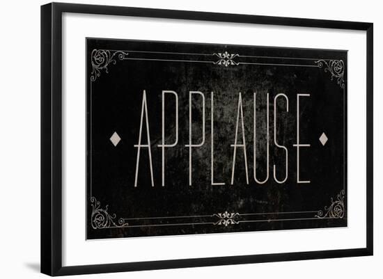 Silent Film Type I (Applause)-SD Graphics Studio-Framed Art Print