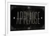 Silent Film Type I (Applause)-SD Graphics Studio-Framed Art Print