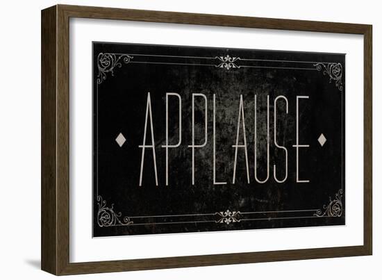 Silent Film Type I (Applause)-SD Graphics Studio-Framed Art Print