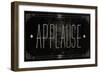 Silent Film Type I (Applause)-SD Graphics Studio-Framed Art Print