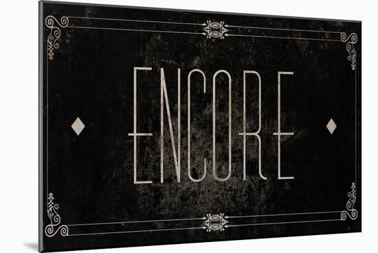 Silent Film Type II (Encore)-SD Graphics Studio-Mounted Art Print