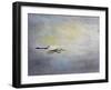 Silent Flight Great White Egret-Jai Johnson-Framed Premium Giclee Print