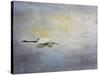 Silent Flight Great White Egret-Jai Johnson-Stretched Canvas