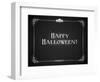 Silent Movie Ending Screen - Happy Halloween-Real Callahan-Framed Art Print