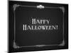 Silent Movie Ending Screen - Happy Halloween-Real Callahan-Mounted Art Print