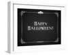 Silent Movie Ending Screen - Happy Halloween-Real Callahan-Framed Art Print