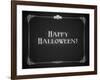 Silent Movie Ending Screen - Happy Halloween-Real Callahan-Framed Art Print