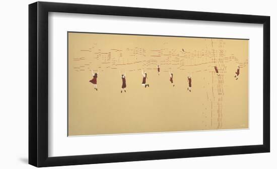 Silent Music (Suspension)-Kara Smith-Framed Art Print