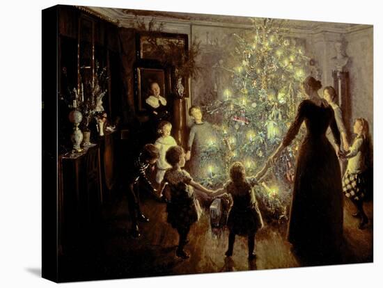 Silent Night, 1891-Viggo Johansen-Stretched Canvas