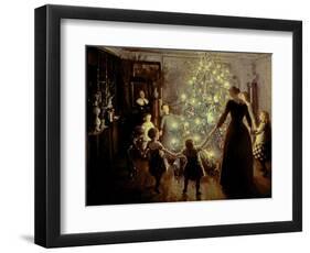 Silent Night, 1891-Viggo Johansen-Framed Premium Giclee Print