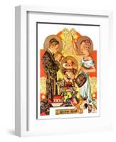 "Silent Night,"December 28, 1935-Joseph Christian Leyendecker-Framed Giclee Print