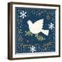 Silent Night Dove-Annie LaPoint-Framed Art Print