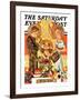 "Silent Night," Saturday Evening Post Cover, December 28, 1935-Joseph Christian Leyendecker-Framed Giclee Print