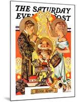 "Silent Night," Saturday Evening Post Cover, December 28, 1935-Joseph Christian Leyendecker-Mounted Giclee Print