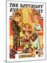 "Silent Night," Saturday Evening Post Cover, December 28, 1935-Joseph Christian Leyendecker-Mounted Giclee Print