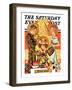 "Silent Night," Saturday Evening Post Cover, December 28, 1935-Joseph Christian Leyendecker-Framed Giclee Print