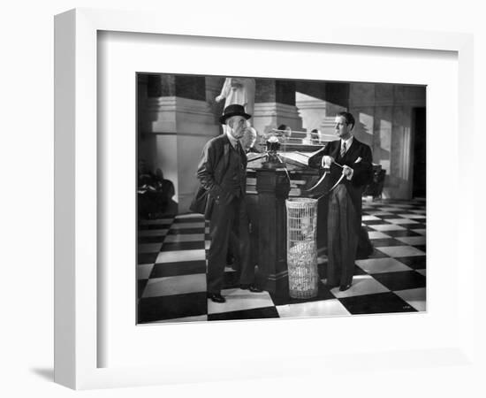 Silent Still: Banking-null-Framed Giclee Print