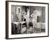 Silent Still: Bathroom-null-Framed Giclee Print