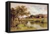 Silent Stream-Henry Parker-Framed Stretched Canvas