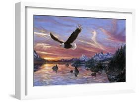 Silent Wings of Freedom-Jeff Tift-Framed Giclee Print