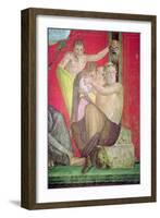 Silenus and the Young Satyr, East Wall, Oecus 5, 60-50 BC-null-Framed Giclee Print