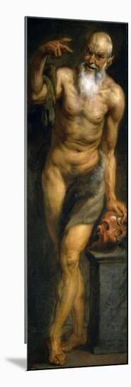 Silenus or a Faun, 1636-1637-Peter Paul Rubens-Mounted Giclee Print