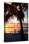 Silhouette at Sunset - Florida-Philippe Hugonnard-Stretched Canvas