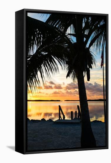 Silhouette at Sunset - Florida-Philippe Hugonnard-Framed Stretched Canvas