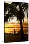 Silhouette at Sunset - Florida-Philippe Hugonnard-Stretched Canvas