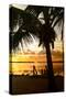 Silhouette at Sunset - Florida-Philippe Hugonnard-Stretched Canvas