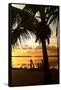 Silhouette at Sunset - Florida-Philippe Hugonnard-Framed Stretched Canvas