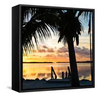 Silhouette at Sunset - Florida-Philippe Hugonnard-Framed Stretched Canvas