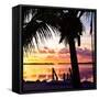 Silhouette at Sunset - Florida-Philippe Hugonnard-Framed Stretched Canvas