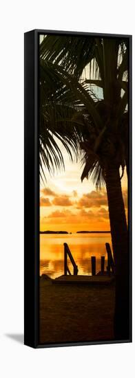 Silhouette at Sunset - Florida-Philippe Hugonnard-Framed Stretched Canvas