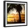 Silhouette at Sunset - Florida-Philippe Hugonnard-Framed Photographic Print