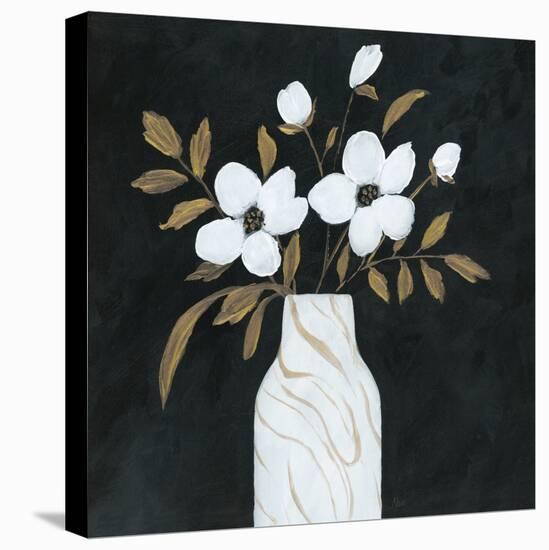 Silhouette Bouquet I-null-Stretched Canvas