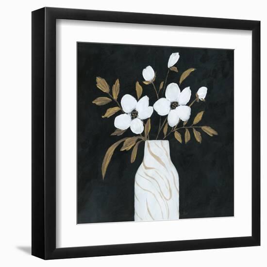 Silhouette Bouquet I-null-Framed Art Print